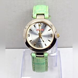 Dickies Womens LDX677WMP Quartz Watch Two Tone New Battery Leather Band